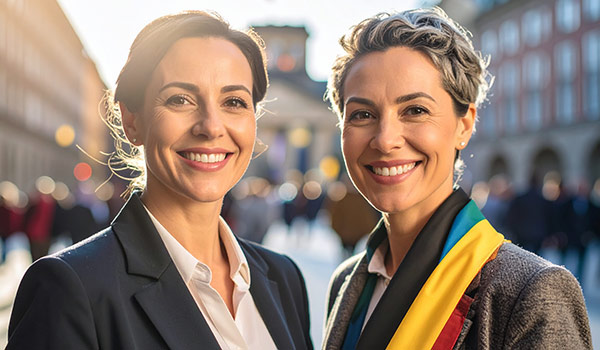 selbstbestimmung Two Women smiling